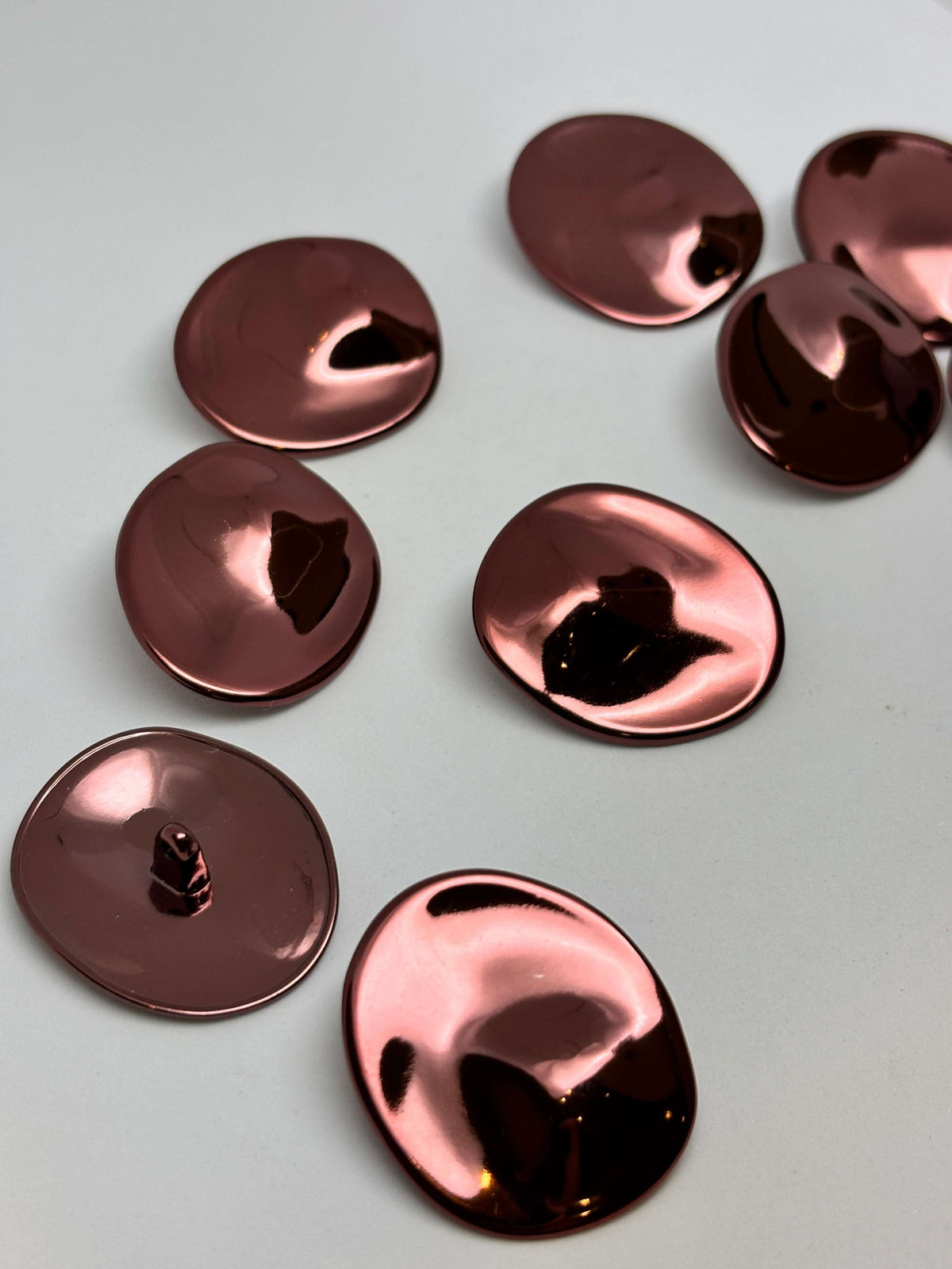 Button MC6366 Purple Metal Shank Button 34mm (54L)
