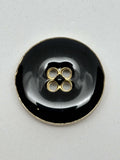 Button YR83 Gold Metal 4-Hole Button 23mm (36L)