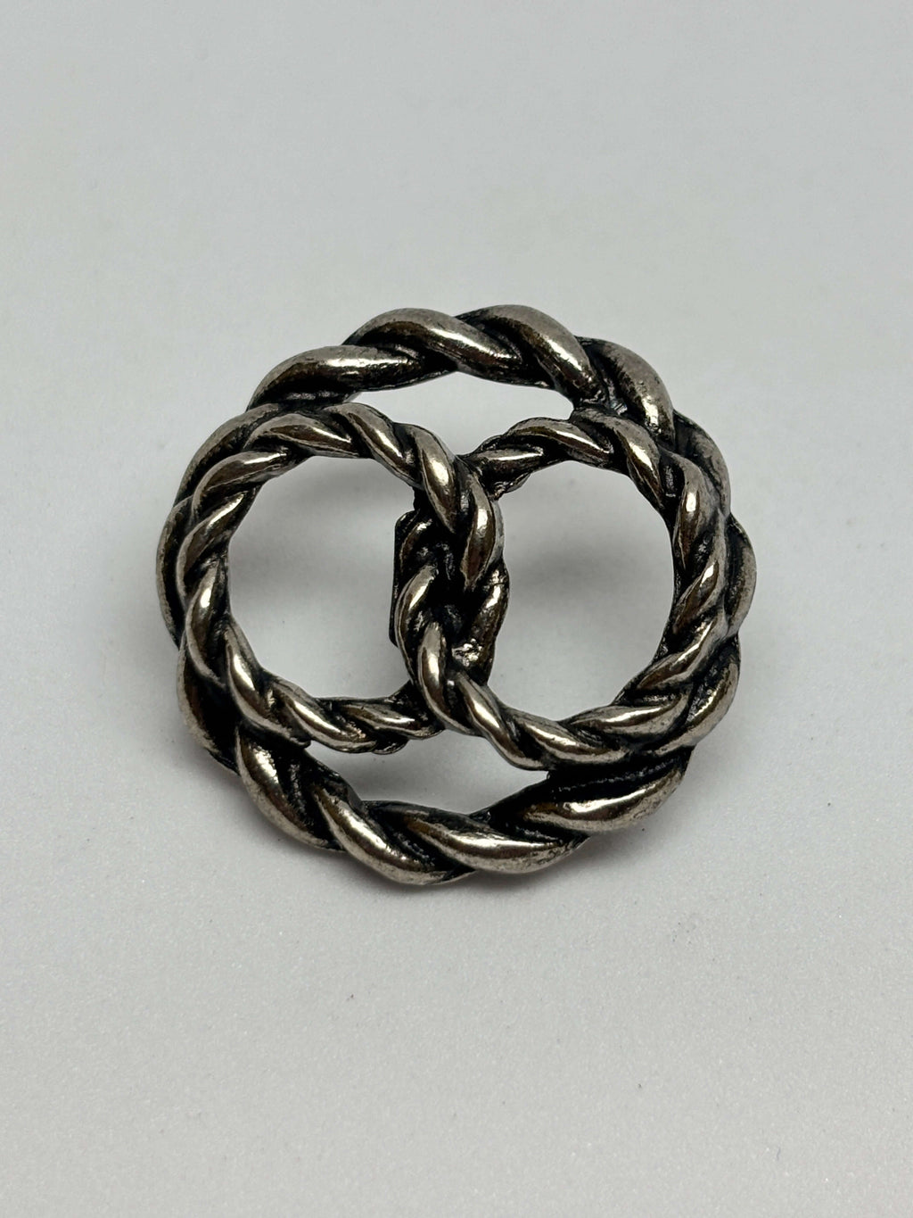 Button Z343 Nickel Metal Shank Button 25mm (40L)
