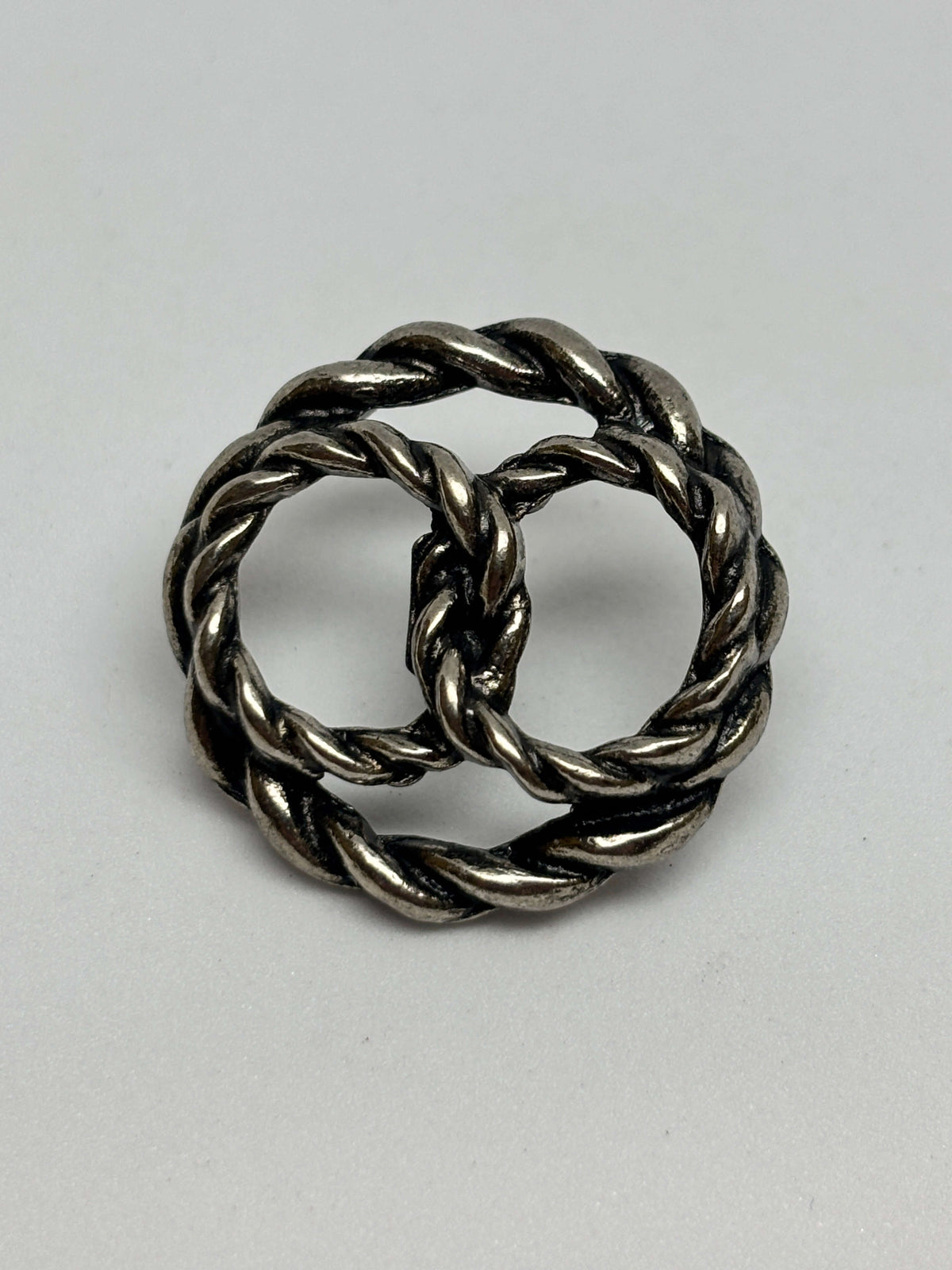 Button Z343 Nickel Metal Shank Button 25mm (40L)